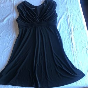 Black Jones Wear sleeveless black dress.
